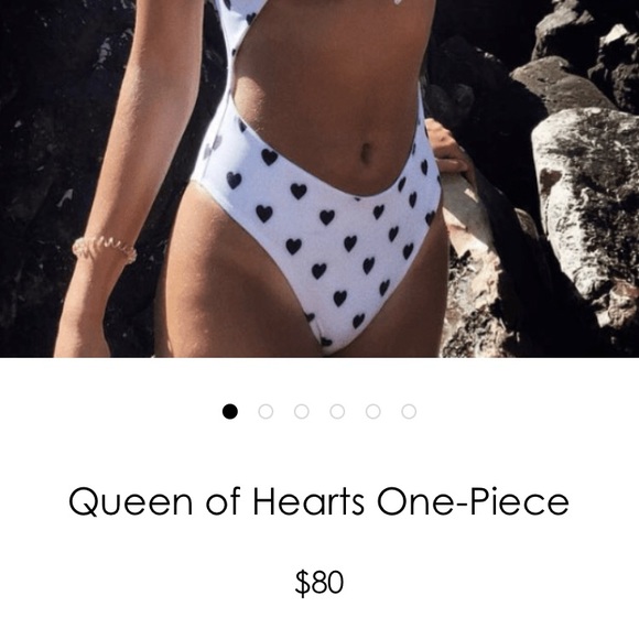 5 for $20 ✨ BRAND NEW Zahara Swim Queen of Hearts One Piece - Picture 5 of 9